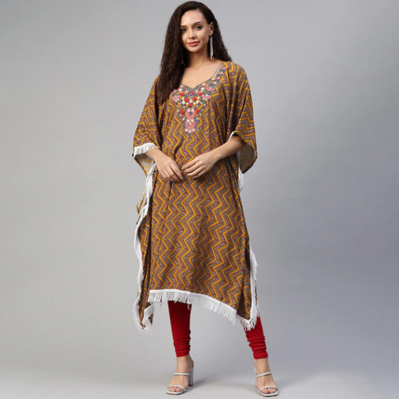 https://megashoppin.com/products/women-orange-brown-geometric-printed-thread-work-pure-cotton-kaftan-kurta
