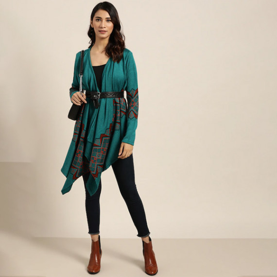 https://megashoppin.com/products/women-teal-green-black-geometric-patterned-longline-waterfall-shrug