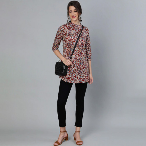 https://megashoppin.com/products/womens-maroon-cream-coloured-printed-tunic