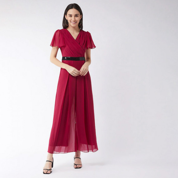 https://megashoppin.com/products/pink-black-pleated-jumpsuit-with-embellished-waist