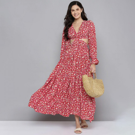 https://megashoppin.com/products/red-beige-floral-waist-cut-out-maxi-dress