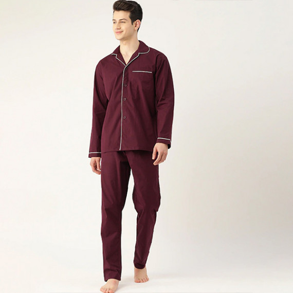 https://megashoppin.com/products/men-burgundy-pure-cotton-solid-nightsuit
