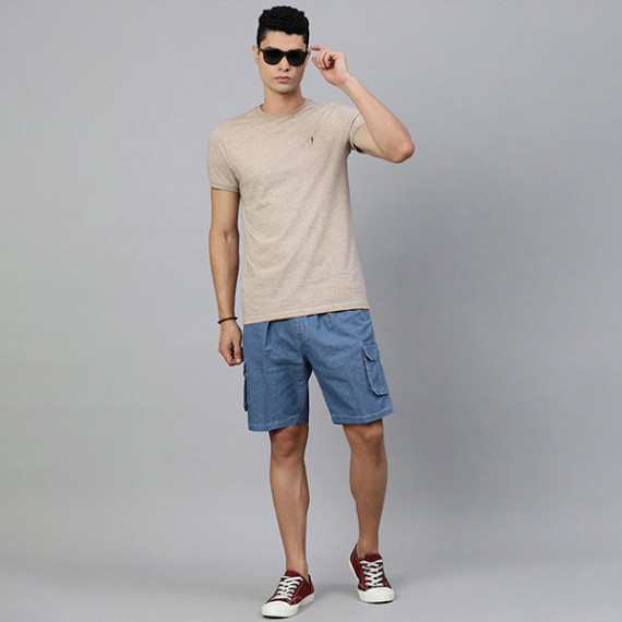 https://megashoppin.com/products/men-blue-solid-pure-cotton-denim-cargo-shorts