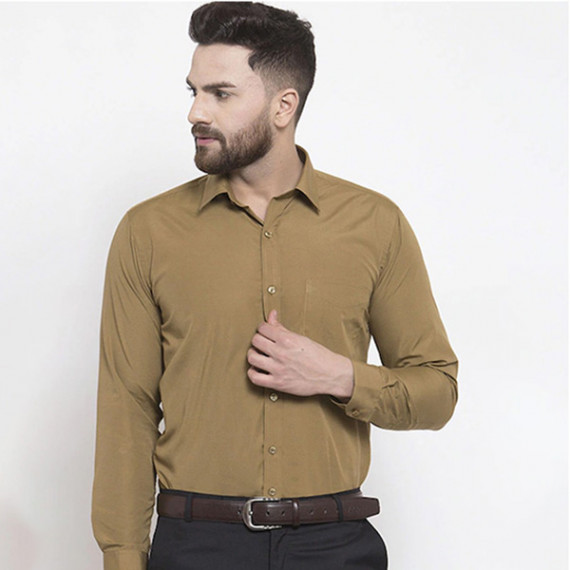 https://megashoppin.com/products/men-khaki-slim-fit-solid-formal-shirt