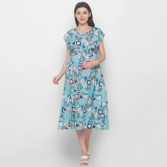 https://megashoppin.com/products/blue-floral-maternity-midi-dress