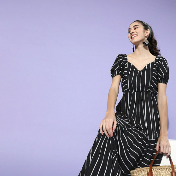 https://megashoppin.com/products/black-white-striped-crepe-maxi-dress