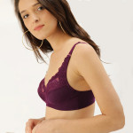 Burgundy Lace Non-Wired Non Padded Everyday Bra